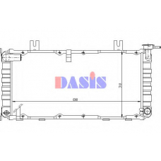 100030N AKS DASIS Радиатор, охлаждение двигателя