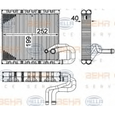 8FV 351 331-131 HELLA Испаритель, кондиционер