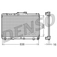 DRM50013 DENSO Радиатор, охлаждение двигателя