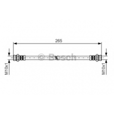 1 987 481 249 BOSCH Тормозной шланг