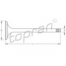 111 618 TOPRAN Выпускной клапан