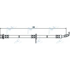 HOS3532 APEC Тормозной шланг