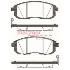 0293.14 METZGER Комплект тормозных колодок, дисковый тормоз