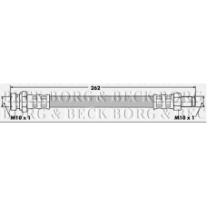 BBH6328 BORG & BECK Тормозной шланг