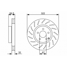 0 986 479 408 BOSCH Тормозной диск