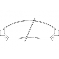 MDB2632 MINTEX Комплект тормозных колодок, дисковый тормоз
