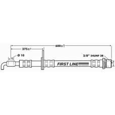 FBH7214 FIRST LINE Тормозной шланг