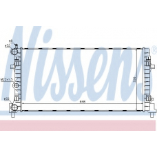 640012 NISSENS Радиатор, охлаждение двигателя