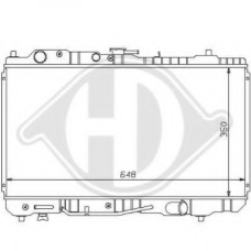 8120137 DIEDERICHS Радиатор, охлаждение двигателя