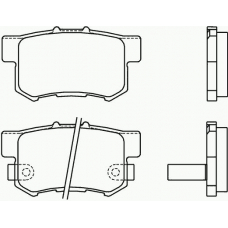 P 28 039 BREMBO Комплект тормозных колодок, дисковый тормоз