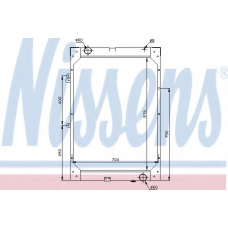 62871 NISSENS Радиатор, охлаждение двигателя