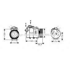 BWAK330 AVA Компрессор, кондиционер