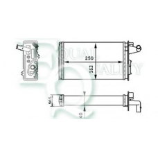 RR0026 EQUAL QUALITY Теплообменник, отопление салона