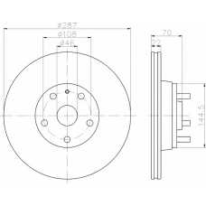 MDC546 MINTEX Тормозной диск