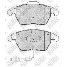 PN0348W NiBK Комплект тормозных колодок, дисковый тормоз