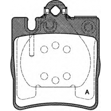 BPA0709.10 OPEN PARTS Комплект тормозных колодок, дисковый тормоз