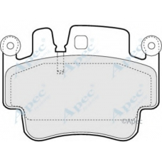 PAD1409 APEC Комплект тормозных колодок, дисковый тормоз