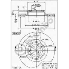 09.4984.10 BREMBO Тормозной диск