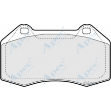 PAD1416 APEC Комплект тормозных колодок, дисковый тормоз