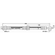 FBH6363 FIRST LINE Тормозной шланг