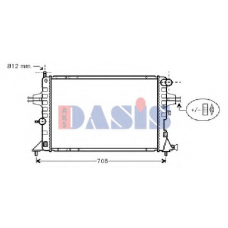 150046N AKS DASIS Радиатор, охлаждение двигателя