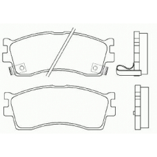 P 30 016 BREMBO Комплект тормозных колодок, дисковый тормоз