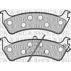 BBP1783 BORG & BECK Комплект тормозных колодок, дисковый тормоз