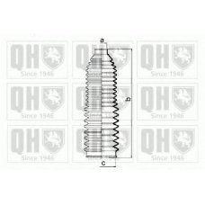 QG1422 QUINTON HAZELL Комплект пылника, рулевое управление