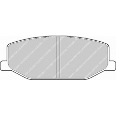 FSL396 FERODO Комплект тормозных колодок, дисковый тормоз