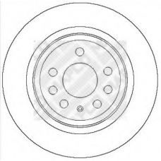 25710 MAPCO Тормозной диск