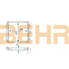 2109228 BEHR Radiator