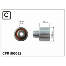 500092 CAFFARO Паразитный / Ведущий ролик, зубчатый ремень