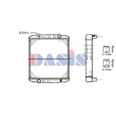 390280N AKS DASIS Радиатор, охлаждение двигателя