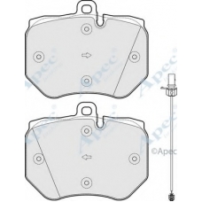 PAD1833 APEC Комплект тормозных колодок, дисковый тормоз