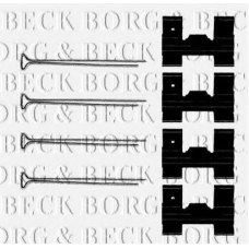 BBK1073 BORG & BECK Комплектующие, колодки дискового тормоза