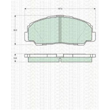 8110 41001 TRIDON Brake pads - front