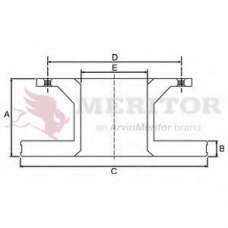 MBR5018 MERITOR Тормозной диск