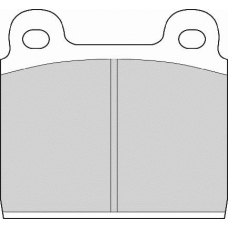 FD51A NECTO Комплект тормозных колодок, дисковый тормоз