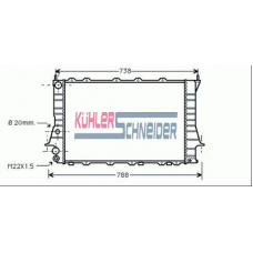 5011001 KUHLER SCHNEIDER Радиатор, охлаждение двигател