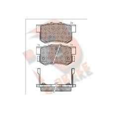 RB0798 R BRAKE Комплект тормозных колодок, дисковый тормоз