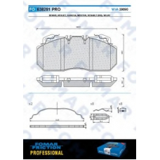 FO 638281 FOMAR ROULUNDS Комплект тормозных колодок, дисковый тормоз