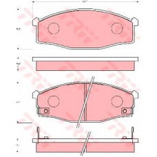 GDB7041 TRW Комплект тормозных колодок, дисковый тормоз