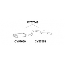 CY57051 VENEPORTE Труба выхлопного газа