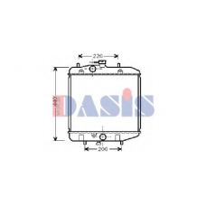360170N AKS DASIS Радиатор, охлаждение двигателя