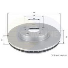 ADC0181V COMLINE Тормозной диск