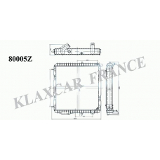 80005z KLAXCAR FRANCE Радиатор, охлаждение двигателя