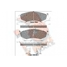 RB2138 R BRAKE Комплект тормозных колодок, дисковый тормоз