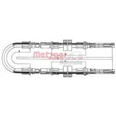 11.566 METZGER Трос, стояночная тормозная система