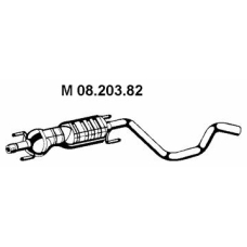 08.203.82 EBERSPACHER Средний глушитель выхлопных газов