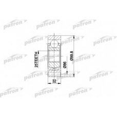 PCV3002 PATRON Шарнирный комплект, приводной вал
